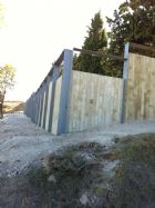 Muros de cerramiento imitacin madera